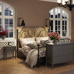 Baroque Nightstand in Grey in UK