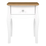 Baroque Nightstand in Pure White Iced Coffee Lacquer in UK