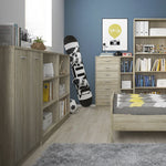 4 You Medium Wide Bookcase in Sonama Oak in UK