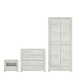 Angel Package - 1 Drawer Bedside Cabinet + 2+3 Chest of Drawers + 2 Door 2 Drawer Fitted Wardrobe in UK