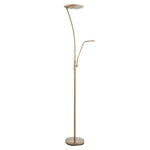 Alassio Floor Lamp - Frosted  Antique Brass