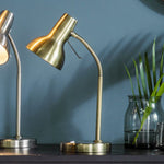 Amalfi Lamp - Antique Brass  Gloss White in UK