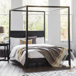 Boho 4 Poster Bed - Black - King Size