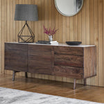 Barcelona Sideboard - Dark wood / Marble