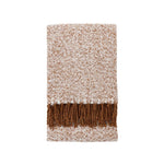 Herringbone Faux Mohair Throw - Tan