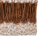 Herringbone Faux Mohair Throw - Tan