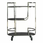 Beauchamp Drinks Trolley Silver - Black / Silver in UK