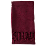 Acrylic Textured Throw - Claret