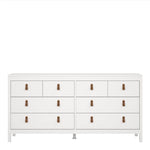 Barcelona Double Dresser 4+4 Drawers in White in UK