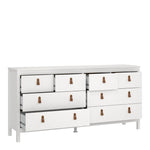 Barcelona Double Dresser 4+4 Drawers in White