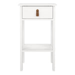 Barcelona Bedside Table with 1 Drawer in White UK