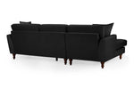 Bari Sofa Black Left Hand Facing Corner in UK