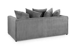 Amsterdam Jumbo Sofa - Grey 3 Seater UK