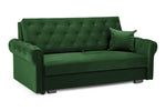 California Sofabed - Plush Green 3 Seater