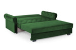 California Sofabed - Plush Green 3 Seater 