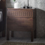 Boho Bedside 2 Drawer Chest - Brown