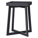 Boho Bedside Table - Black