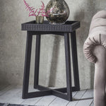 Boho Bedside Table - Black