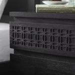 Boho Bedside 2 Drawer Chest - Black