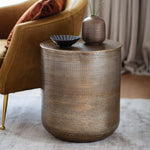 Ashta Side Table Antique Brass