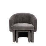 Asko Armchair Anthracite Clear