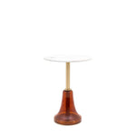 Bilbao Side Table - Orange / White 