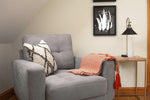 Aurora Sofa - Grey Armchair - 88 cm in UK