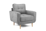 Aurora Sofa Grey Armchair 88 cm