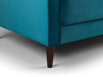 Fuji Footstool - Plush Teal