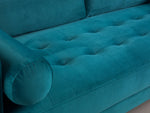 Fuji Footstool - Plush Teal