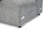 Belah Footstool - Grey - 95 CM