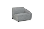 Belah Modular Sofa - Grey Right Hand Arm Piece - 112 CM in uk